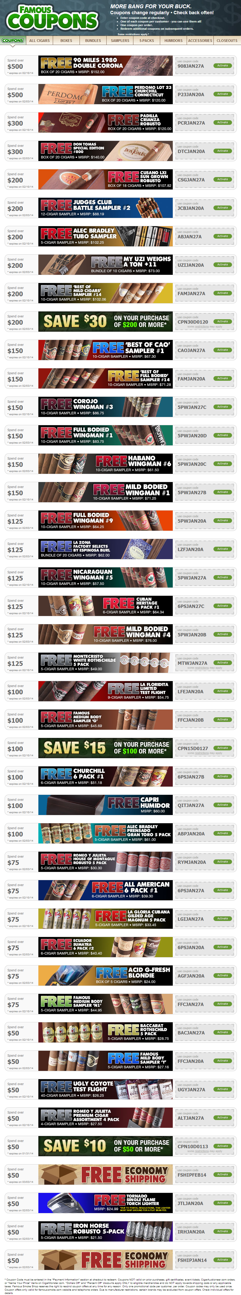 Get Freebies on Your Next Cigar Monster Order